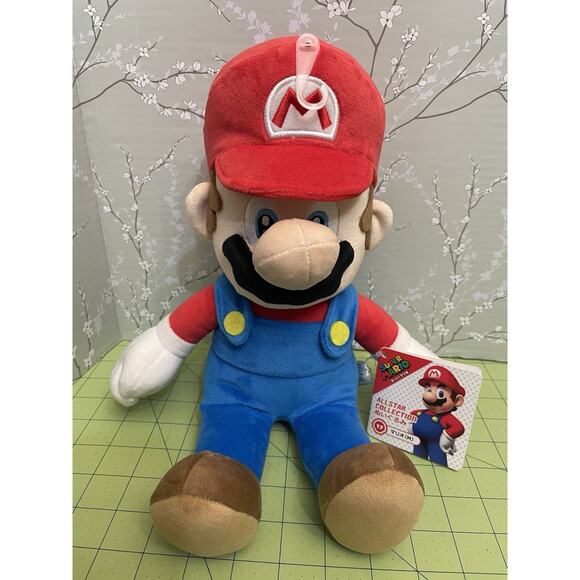 Super Mario Plush Figure 14” Stuffed Doll Little Buddy Allstar Collection w/Tags - Picture 1 of 12
